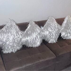 Cynthia Rowley White Accent Pillows Shams with Inserts